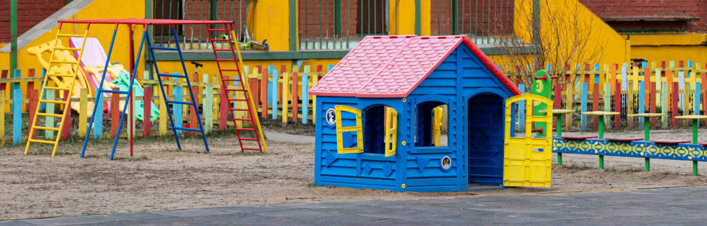 Kinderspielsplatz eines Kindergartens