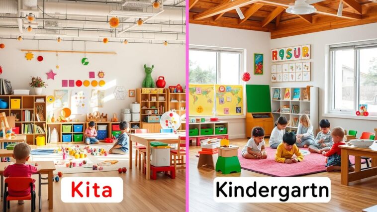 Was ist der Unterschied zwischen einer KiTa und Kindergarten?